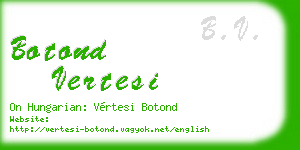 botond vertesi business card